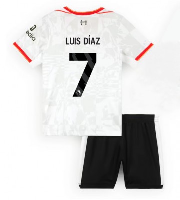 Liverpool Luis Diaz #7 Tercera Equipación Niños 2024-25 Manga Corta (+ Pantalones cortos)